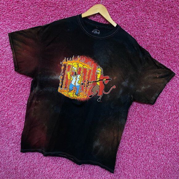 The Simpsons Treehouse of Horror Satan Mr Flanders Tie Dye L - Picture 3 of 4